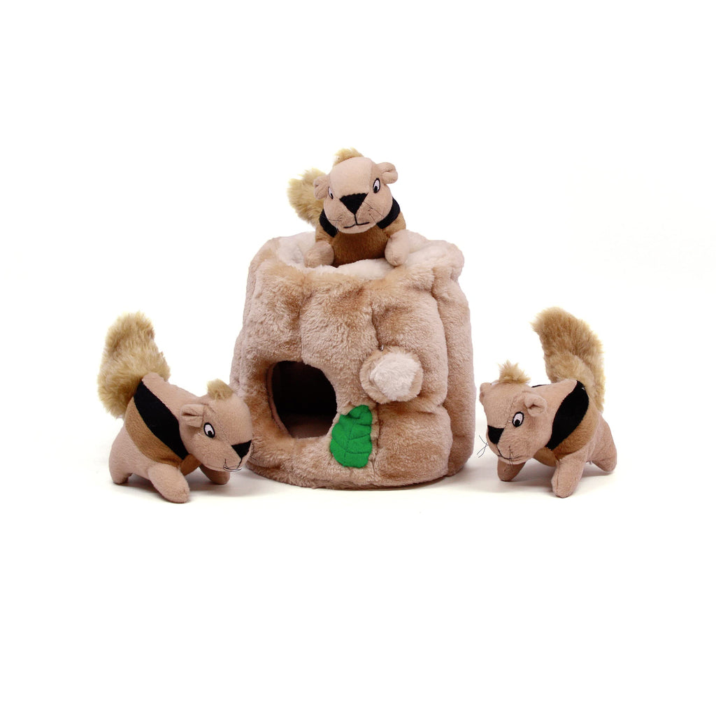 Outward Hound Hide A Squirrel Plush Dog Toy Puzzle Medium