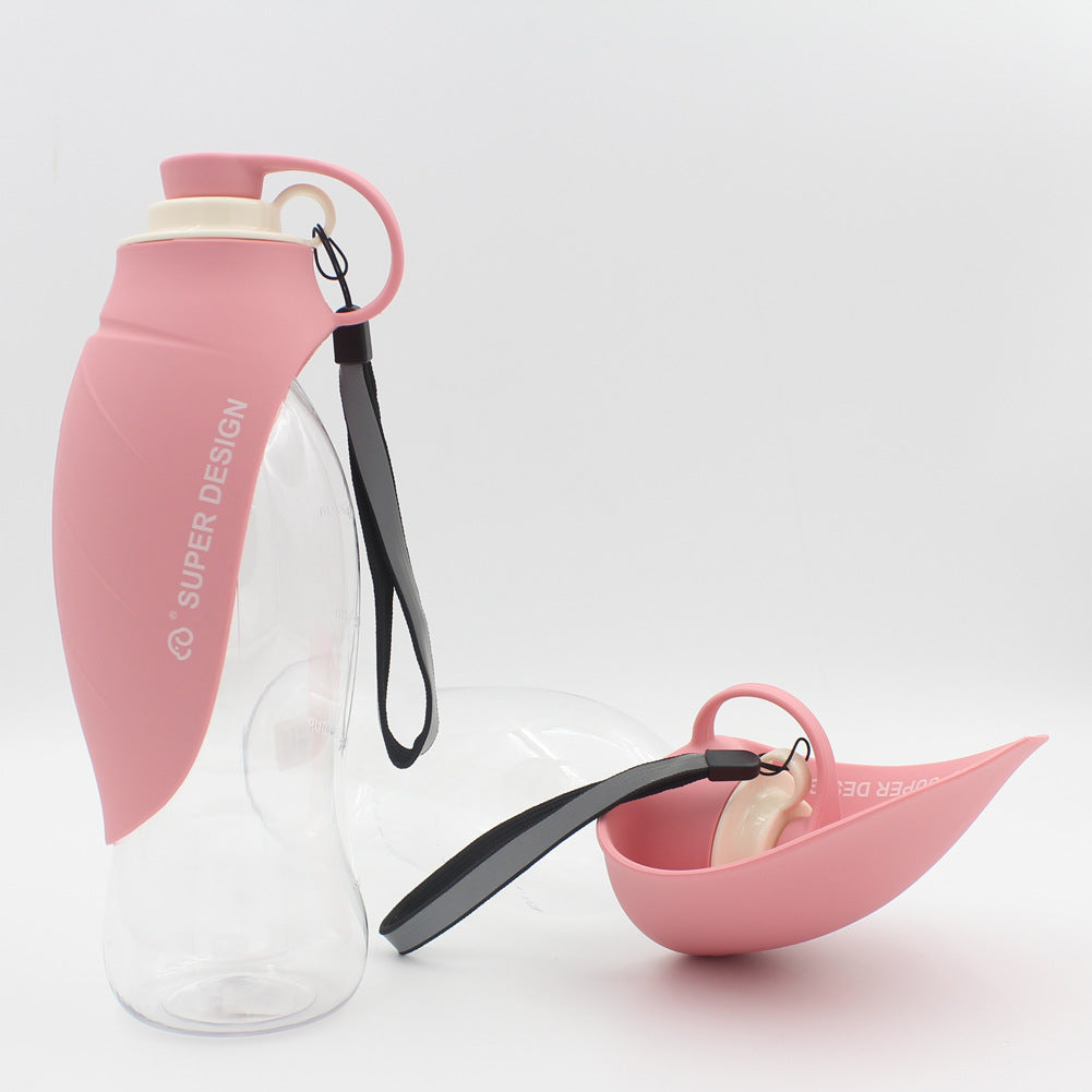 Portable Leak-Proof Pet Water Dispenser with Bowl